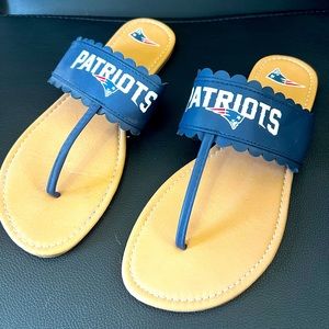 New England Patriots sandals